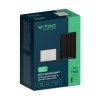 Naświetlacz LED solarny V-TAC 12W CCT pilot auto timer IP65 czarny VT-204W 1700lm 3 lata gwarancji